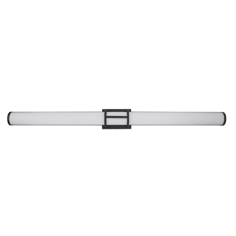 Caolin Dimmable LED Bath Sconce, Matte Black, 52W LED