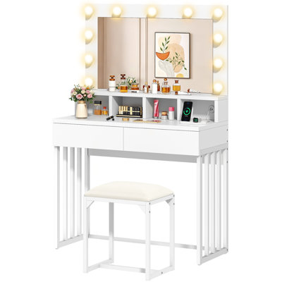 Azari Dressing Table with Mirror