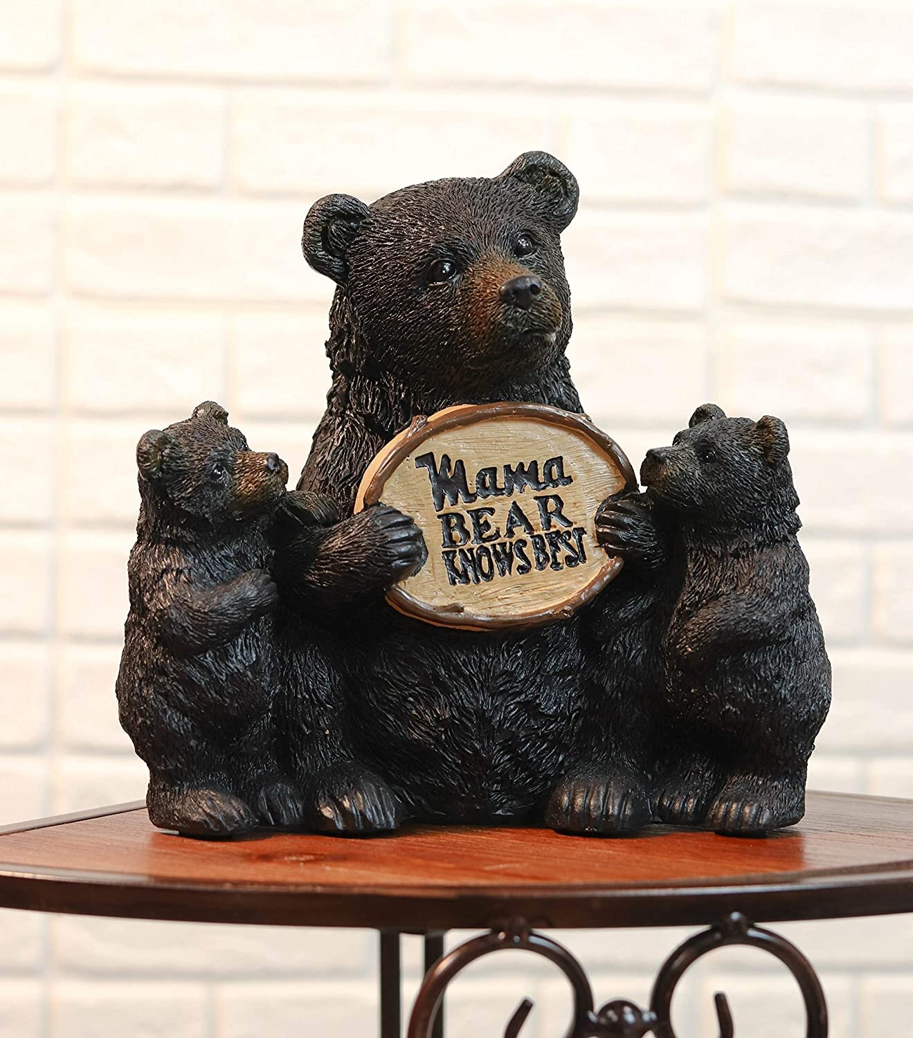 Loon Peak® Staten Whimsical Bears Mother with Cubs Holding Mama