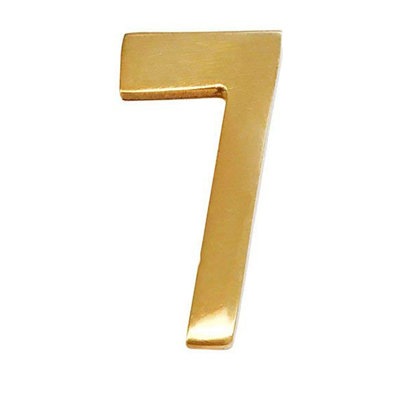 Williamsburg 2'' H Brass Self-Adhesive House Number