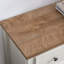 Coffre moderne 7 beige - Organisateur spacieux pour le salon avec de larges glissières et des tiroirs à glissement lisse