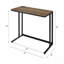 Walnut & Black Finish Writing Desk W/Usb-1674287769