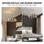 Lustre tambour en métal et cristal 12 lumières Friedhardt-517124