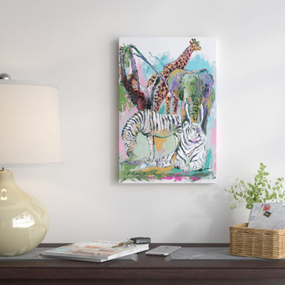 « animaux », impression sur toile