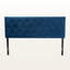 Tête de lit tapissier en velours bleu marine Waylen H 45,65 po x l 57,18 po x P 1,85 po-714544304