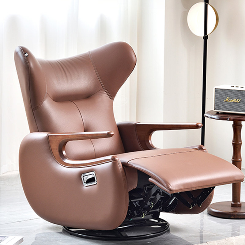 Fauteuil inclinable rotatif fonctionnel Living, Brun