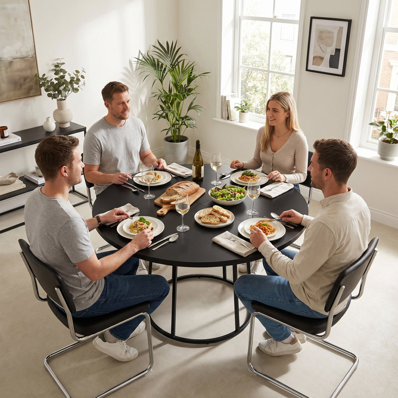 Dining Table with Steel Base