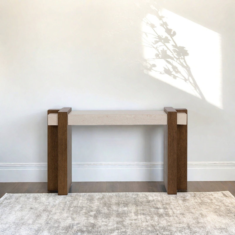Console rétro géométrique, H 31,5 po x l 47,24 po x P 15,75 po