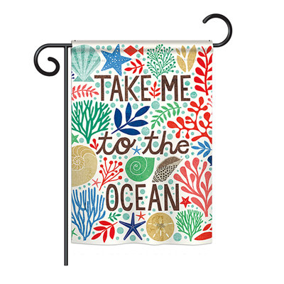 Drapeau de jardin Ramsey Take Me To The Ocean
