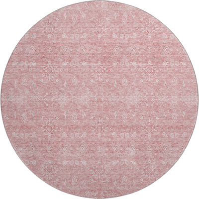 Premium Machine Washable Prisco Blush Rug