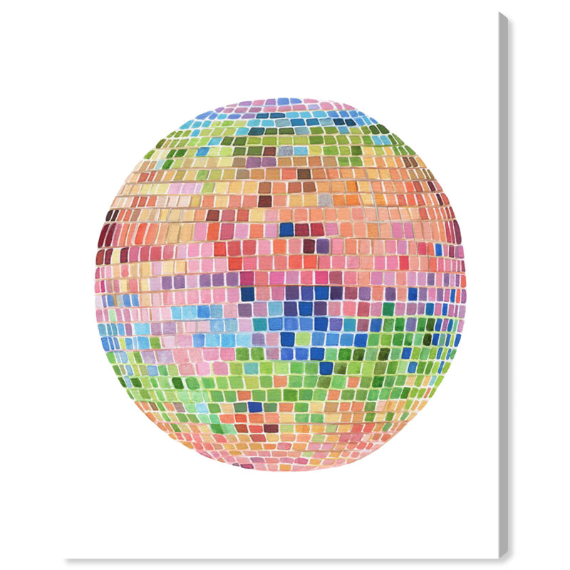Flurin Disco Ball IV sur toile, H 24 po x l 20 po x P 0,8 po