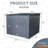 Outdoor Steel Storage Shed For Bicycle with Slope Roof and 4 Bike Tracks
