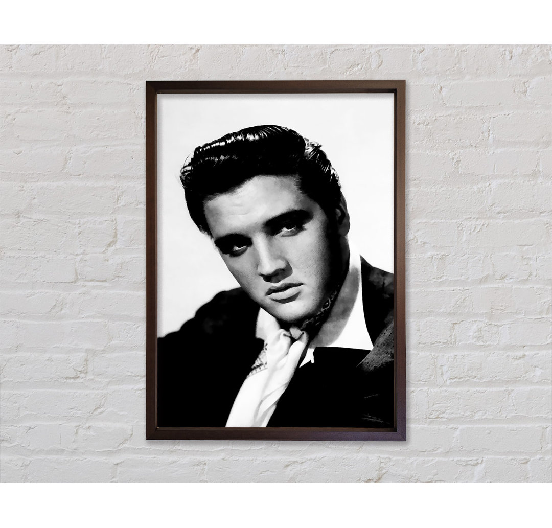 Elvis Presley Blue Suede Shoes - Einzelbildrahmen Kunstdrucke auf Leinwand