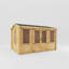 Mercia 13ft x 10ft Reverse Apex Log Cabin (19mm)