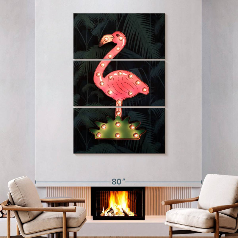 Panneau de signalisation Kerner Flamingo, H 74 po x l 48 po