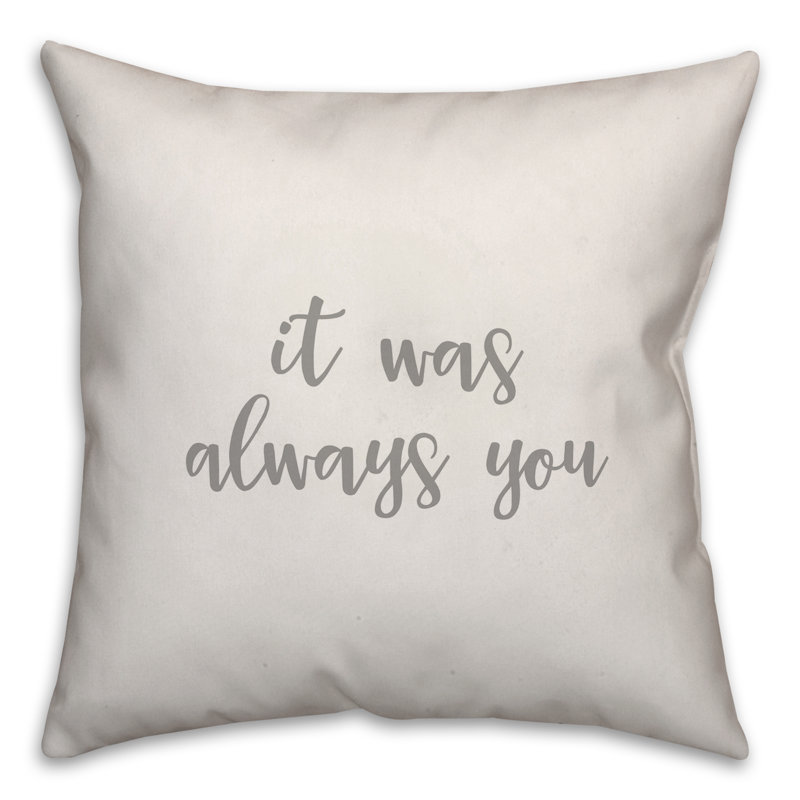  Coussin It It Always Always, Blanc, Coussin et housse de coussin