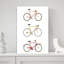 Trois vélos rétro, art mural rétro-129548958