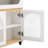 Extendable Dining Table With Extra-Long Folding Top, Rolling Kitchen Island With Drawers, Power Outlet And Brake Lock, Storage Cabinet For Kitchen And Dining Room-1266522808