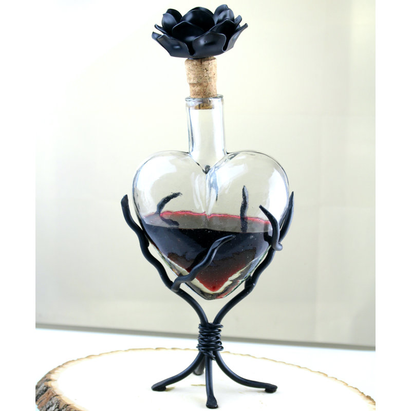 Bouteilles décoratives en verre anibar, H 10 po x l 5 po x P 3 po, Transparent