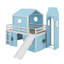 Lit mezzanine double avec tour-1181027166