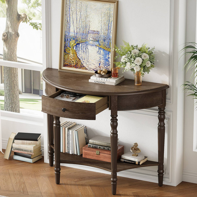 Console avec tiroir et tablette Farmhouse