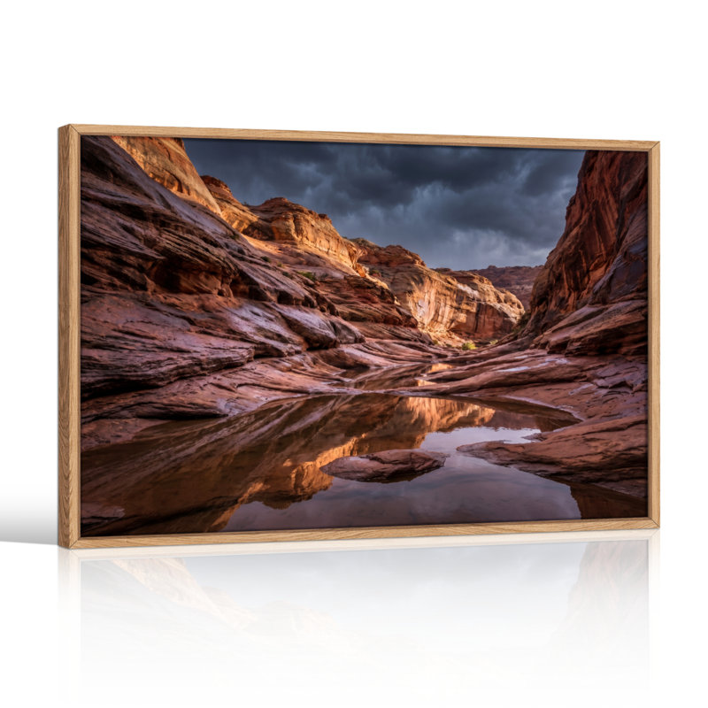 Ensemble de 1 toile murale « Reflets du canyon », 28"H x 40"W, Natural