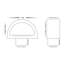 Thielsen 6.5cm H Outdoor Armed Sconce-36760696