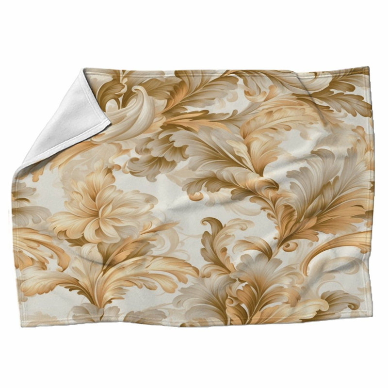 Machine Printed Throw Blanket, 51'' W x 60'' L