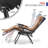 Zero Gravity Lounge Chairs Set of 2 Adjustable Folding Recliners with Side Tray & Pillow Outdoor Patio Loungers for Lawn Camping Beach