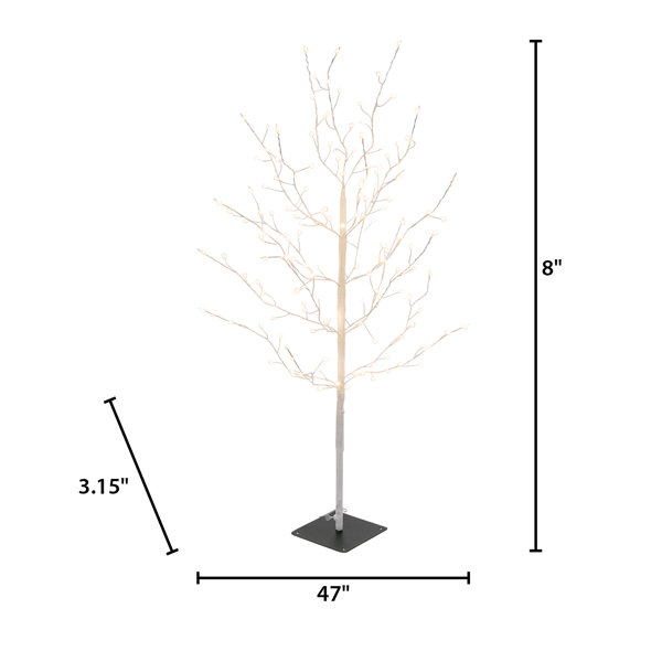 The Holiday Aisle® 48'' Lighted Trees & Branches & Reviews | Wayfair