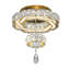Lustre moderne en cristal doré D15'', plafonnier encastré, petit lustre pour chambre, salon, salle à manger ou couloir