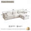 Canapé modulaire Boneless 103 po Boneless-2127843484