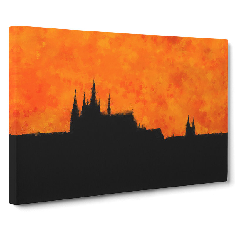 Prague Castle - Wrapped Canvas Painting, 40cm H x 60cm W x 3cm D