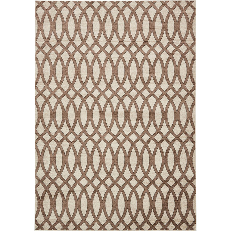 Emigdio Abstract Indoor Rug, Rectangle 7' x 10'