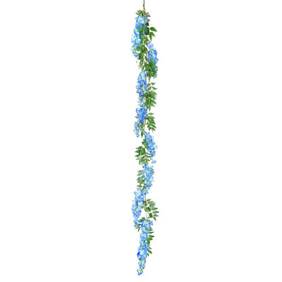 Hartie 72'' in. Faux Wisteria Garland