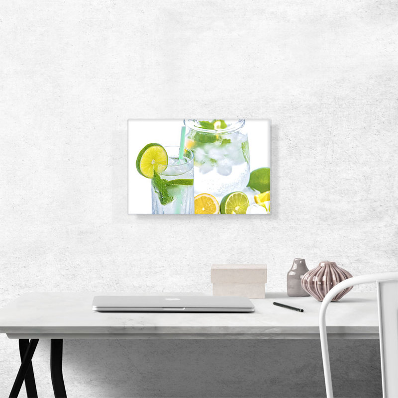 Mojito Cocktail Bar - reproduction de photo sur toile tendue, H 12 po x l 18 po x 1,5 po