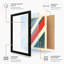 Diagonal Rhythm Geometric - Framed Print-1299762561-1299762686