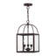 Luminaire suspendu carré à 3 lumières Amores-71741104