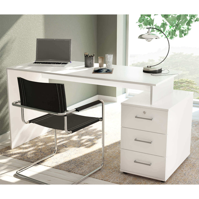 Shun Writing Desk, White