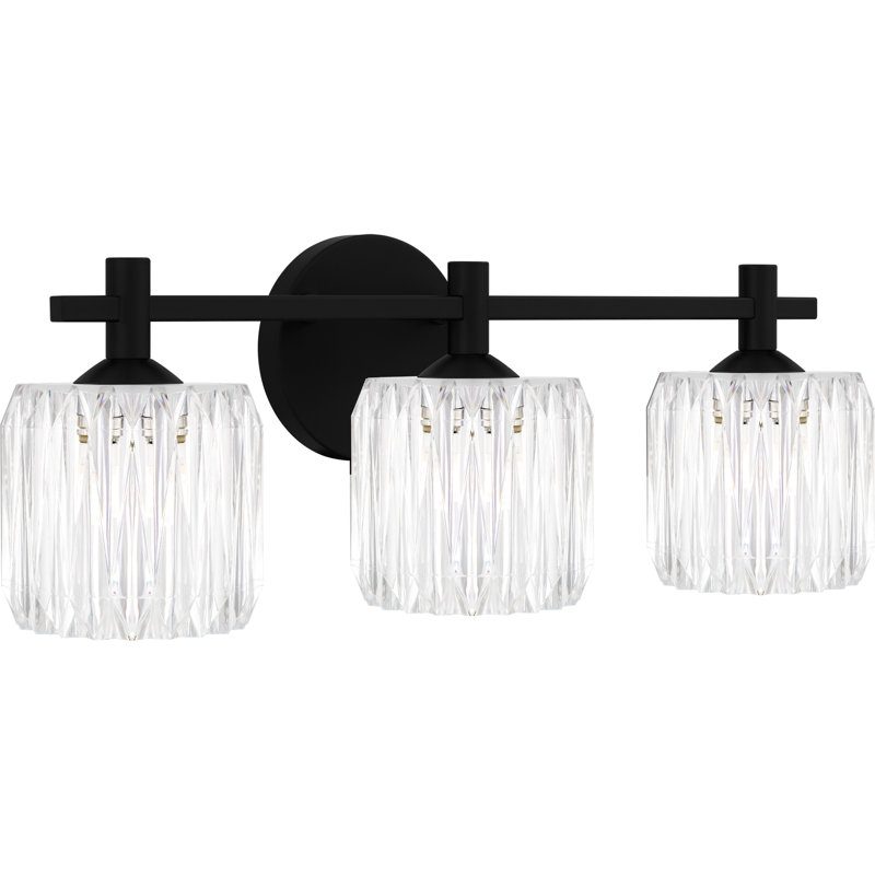 Luminaire de salle de bain Altrud, Noir mat
