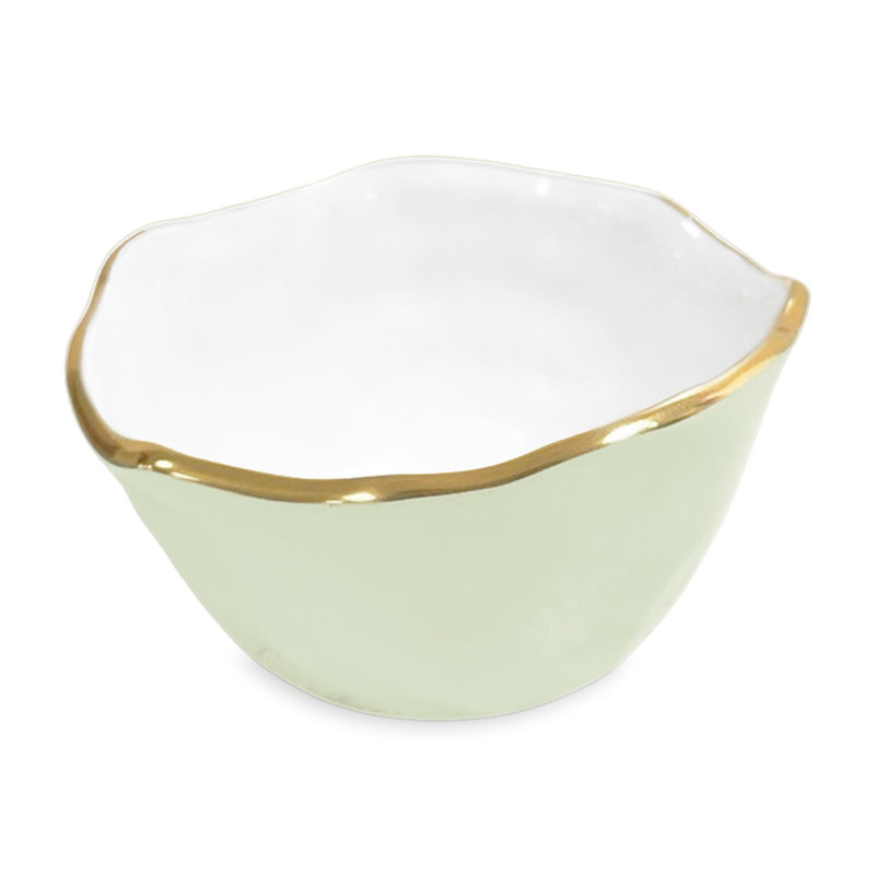 Encanto Osaka Small Bowl, White/Pistachio