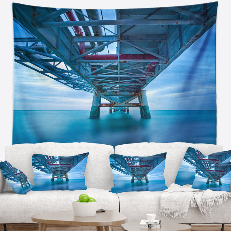 Grande tapisserie marine Seascape, H 32 po x l 39 po