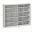 Armoires, vitrine moderne en verre avec 2 portes, tablettes réglables murales, l 31,5 po x P 3,75 po x H 23,5 po | Gris ardoise | Chambre à coucher-1551807784