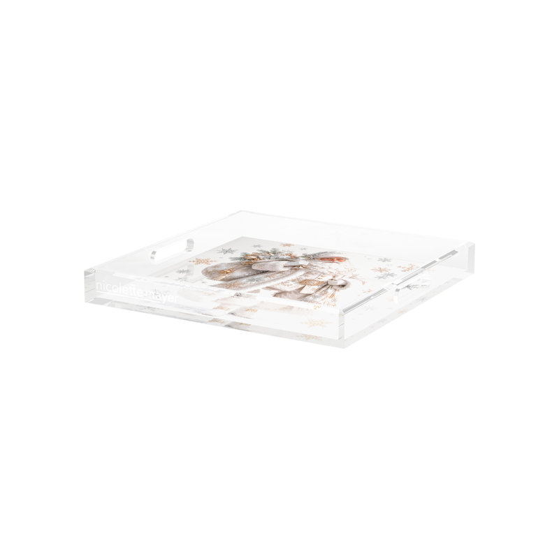 Square Decorative Tray, 12"W x 12"D