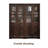 American White Ash Wood With Glass Door Storage Floor-Standing Bookcase