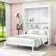 Armoire lit escamotable Murphy avec tablettes intégrées et relevage hydraulique-106950509-106950510