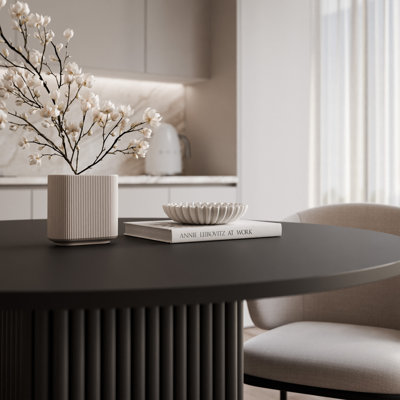 Metal Base Dining Table