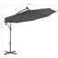 Hanging Garden Parasol with LED Lighting 300 cm Metal Pole-105851294