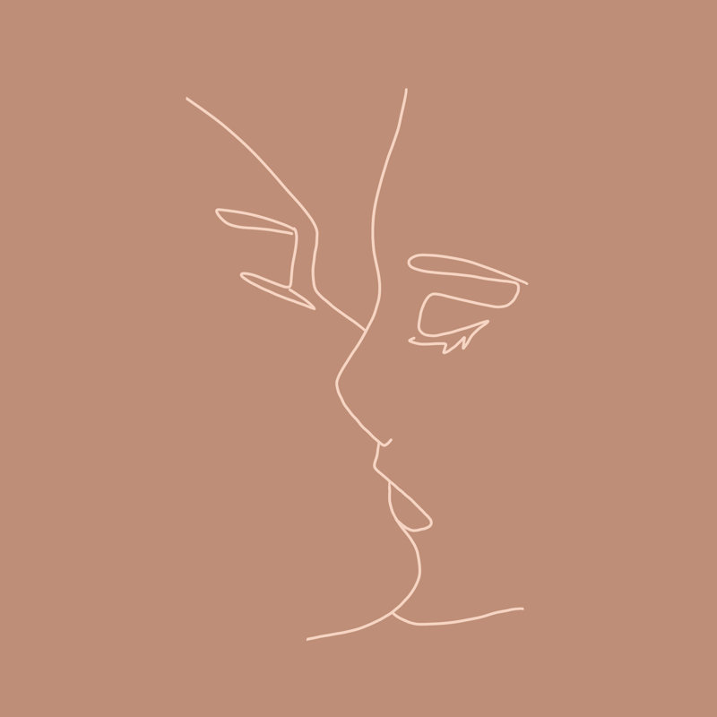 «Couple In Love», reproduction sur toile tendue, H 48 po x l 48 po x P 1,5 po