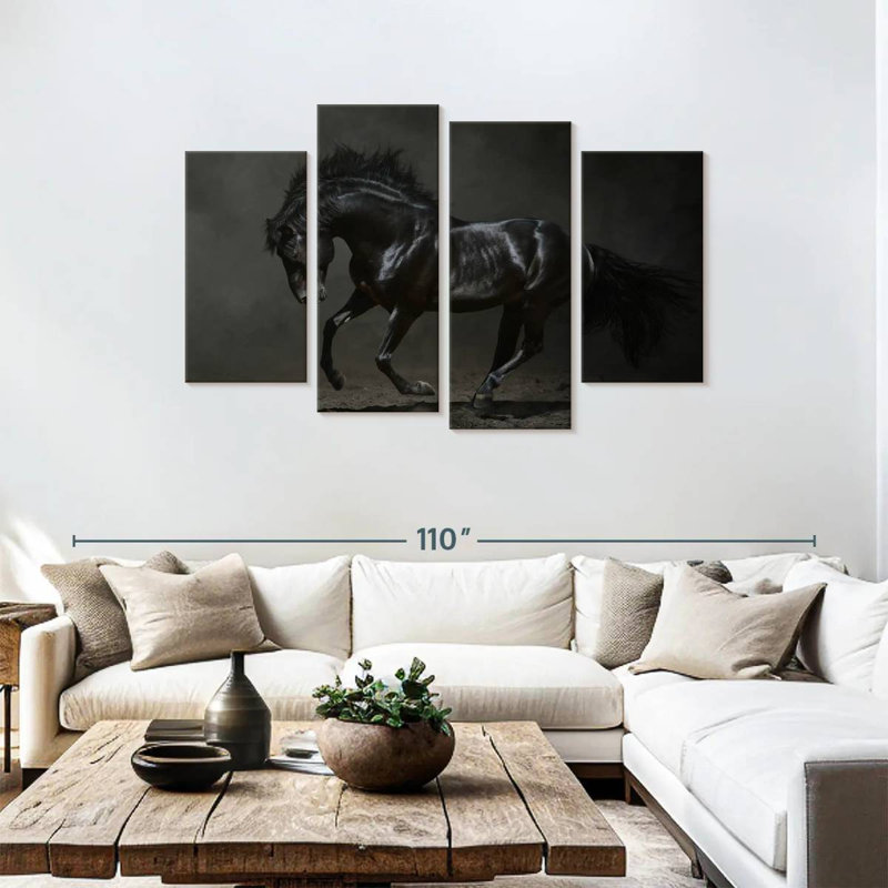 Dark Horse, 48" H x 75" W